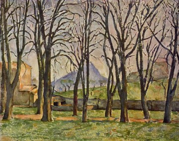  trees Canvas - Chestnut Trees at the Jas de Bouffan Paul Cezanne